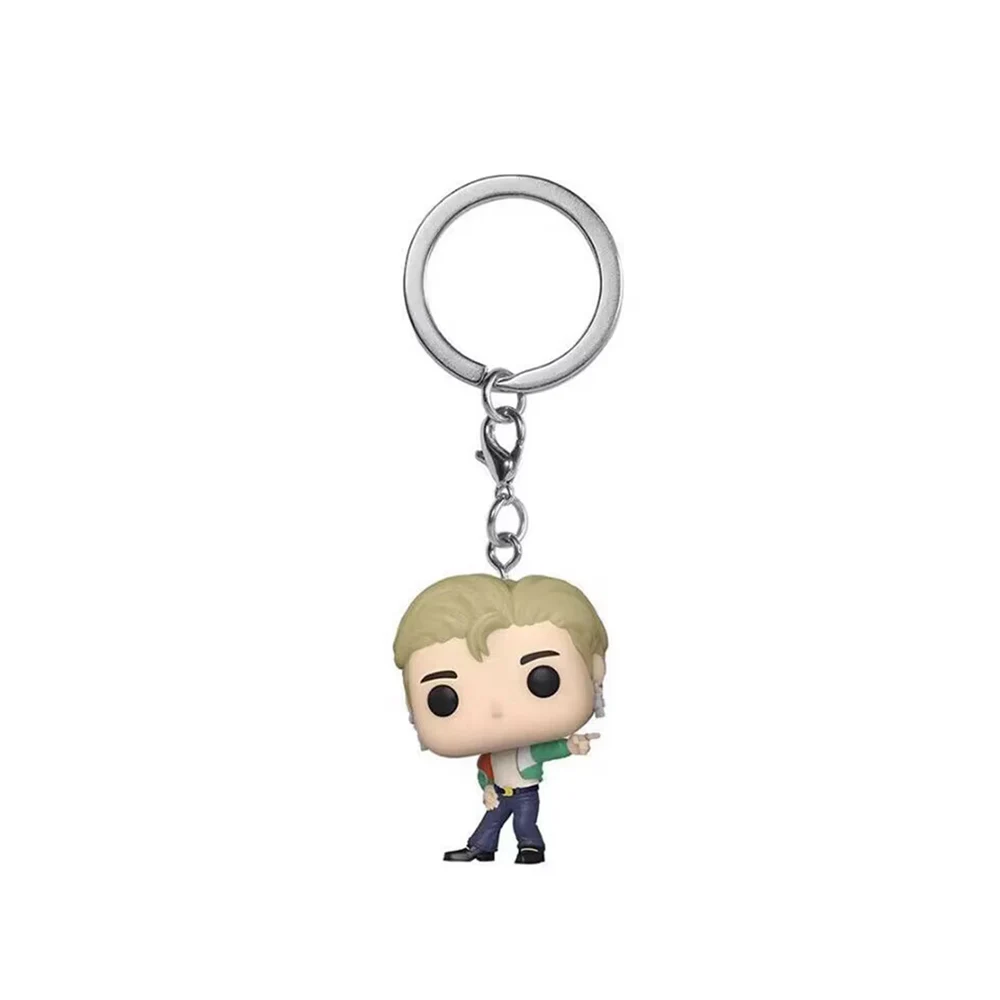 New Keychain Toy Men's Team Cartoon V JUNG KOOK JIMIN Jin V J-HOPE Pocket Pop Keychain Vinyl Action Figure Collection Toys view 4