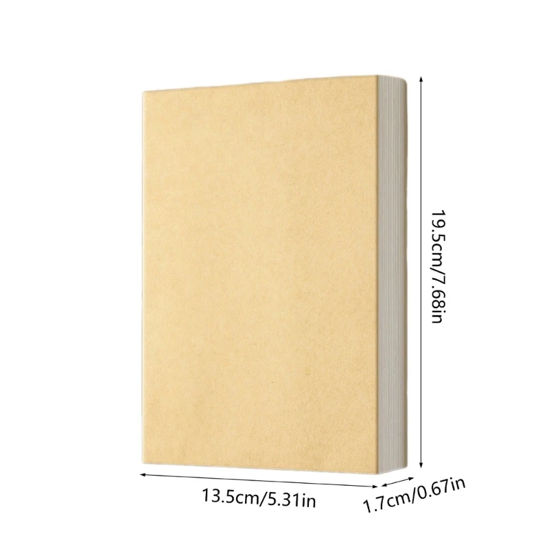 Basic Professional Thick Sketchbook for Writing Drawing, 368 Pages Thick Notebook Journal Unlined Sheets for Student