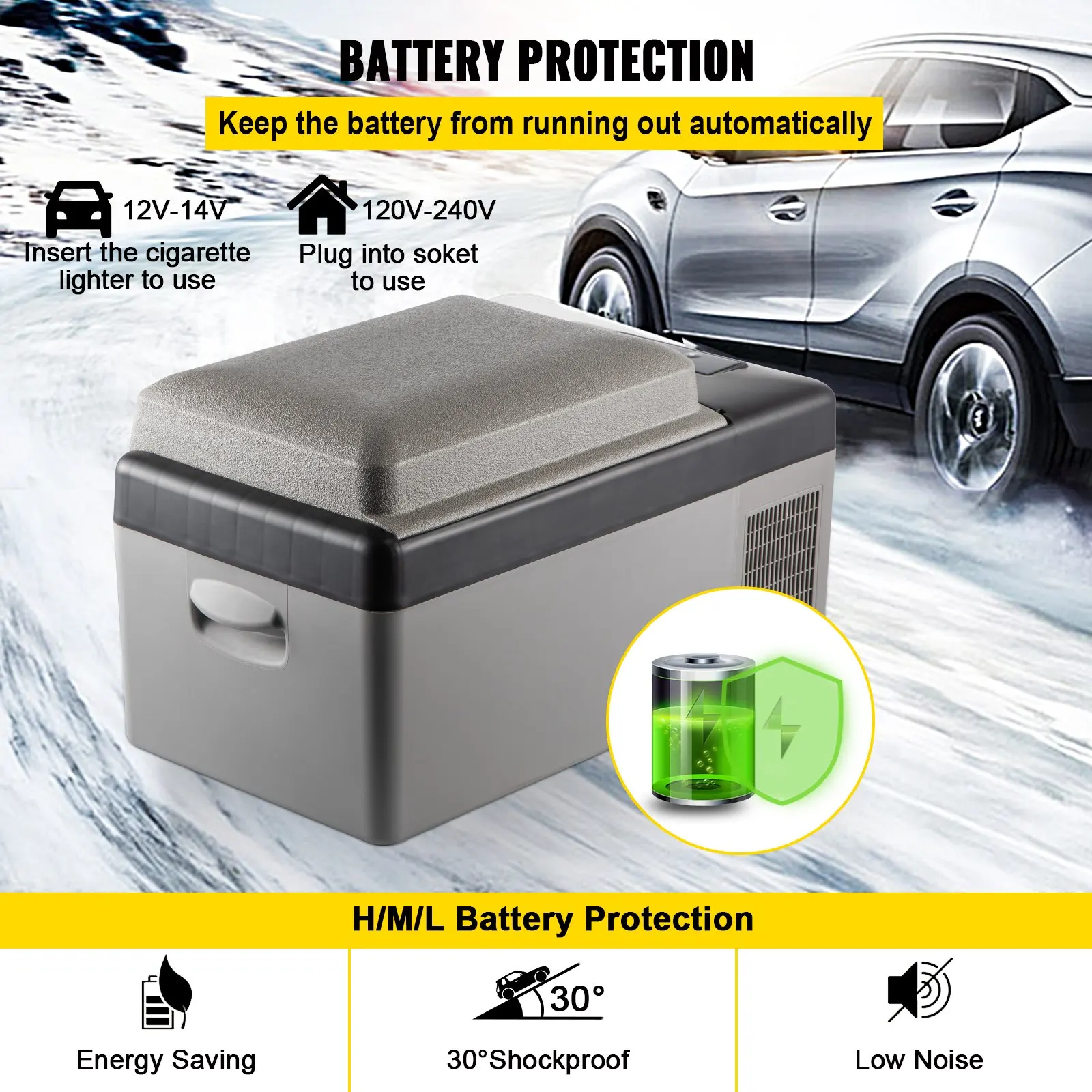 mini fridge cigarette lighter Portable Freezer 35L Portable Refrigerator Car Camping Home Fridge The sturdy SZRMCC 12V DC Cigarette Lighter