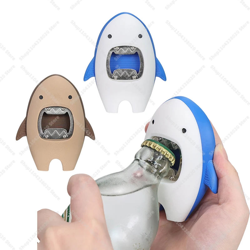 Shark Bottle Opener - Cute Chomp Beer Opener for Bar Kitchen, Funny Shark Mouth Opener Gadget Gift