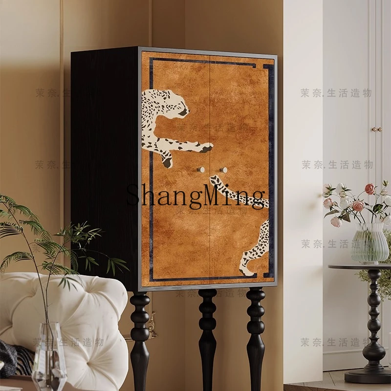 

CL retro solid wood storage, bedroom, bedside storage, living room, next to TV, home tall cabinet