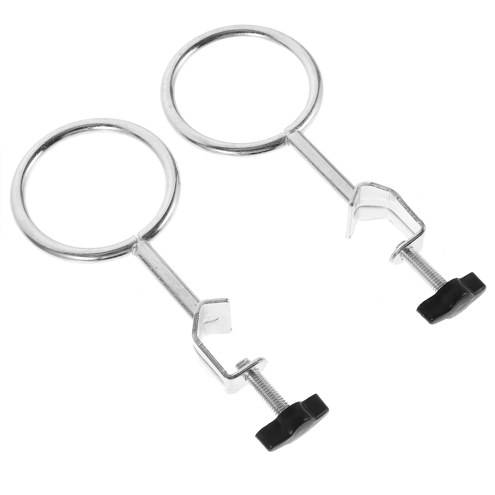 

2pcs Iron Ring Accessories Experiment Supplies Support Stand Clamp Random Equipment Teaching Tools
