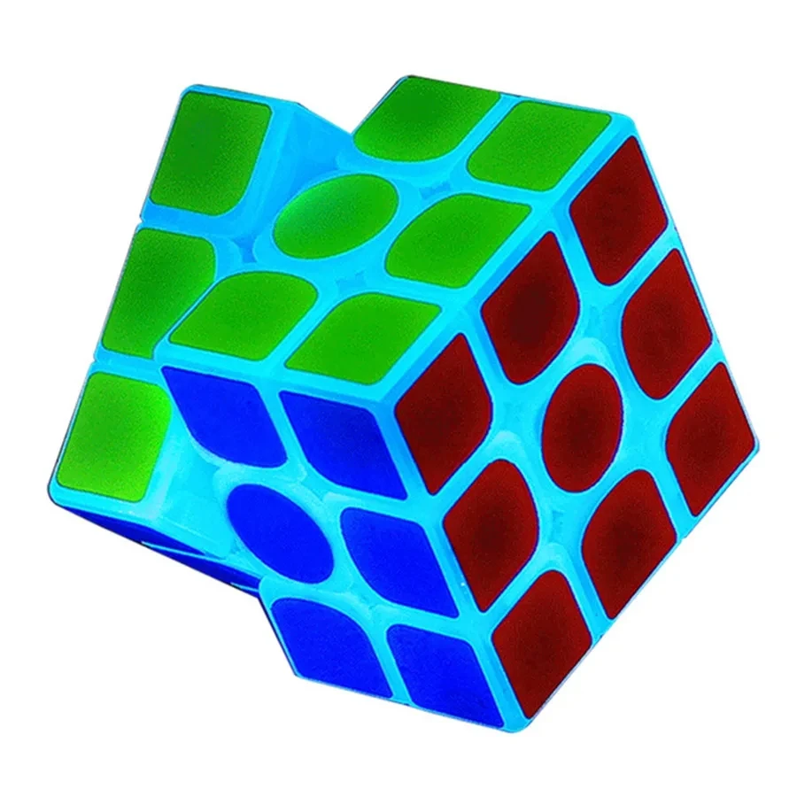 الإسفار المكعب السحري 1x2x2 2x2 3x3 4x4 5x5 توهج في الليل المهنية لغز لعب للأطفال أطفال هدية لعبة كوبو ماجيك