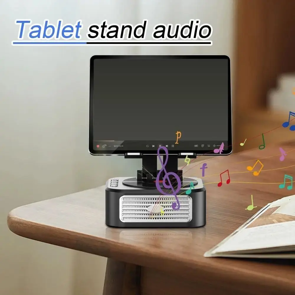 

K Song 3 in 1 Desk Tablet Stand Singing High Sound Quality Broadcast Bracket Innovative Foldable Wireless Bluetooth Speaker Home