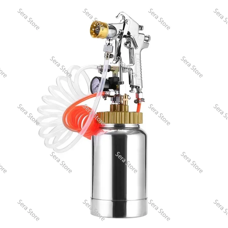 2L Pressure Tank Sprayer Latex Paint Spray Gun Commercial Marble Colorful Paint Water-in-water Spray Gun
