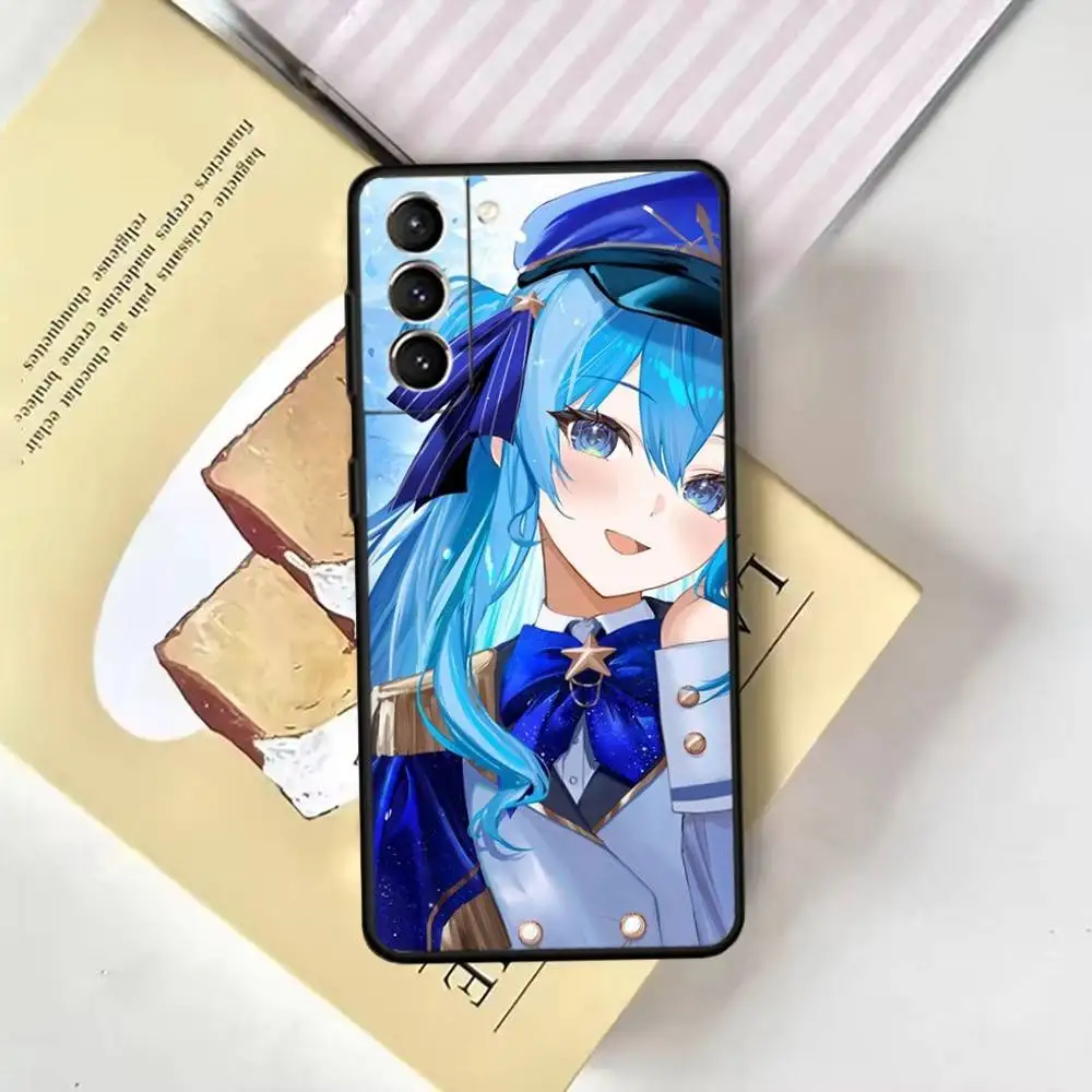 Suisei H-Hoshimachi 電話ケース Samsung GalaxyA13、21s、22、31、32、52、53、71、72、73、ソフトブラックカバー