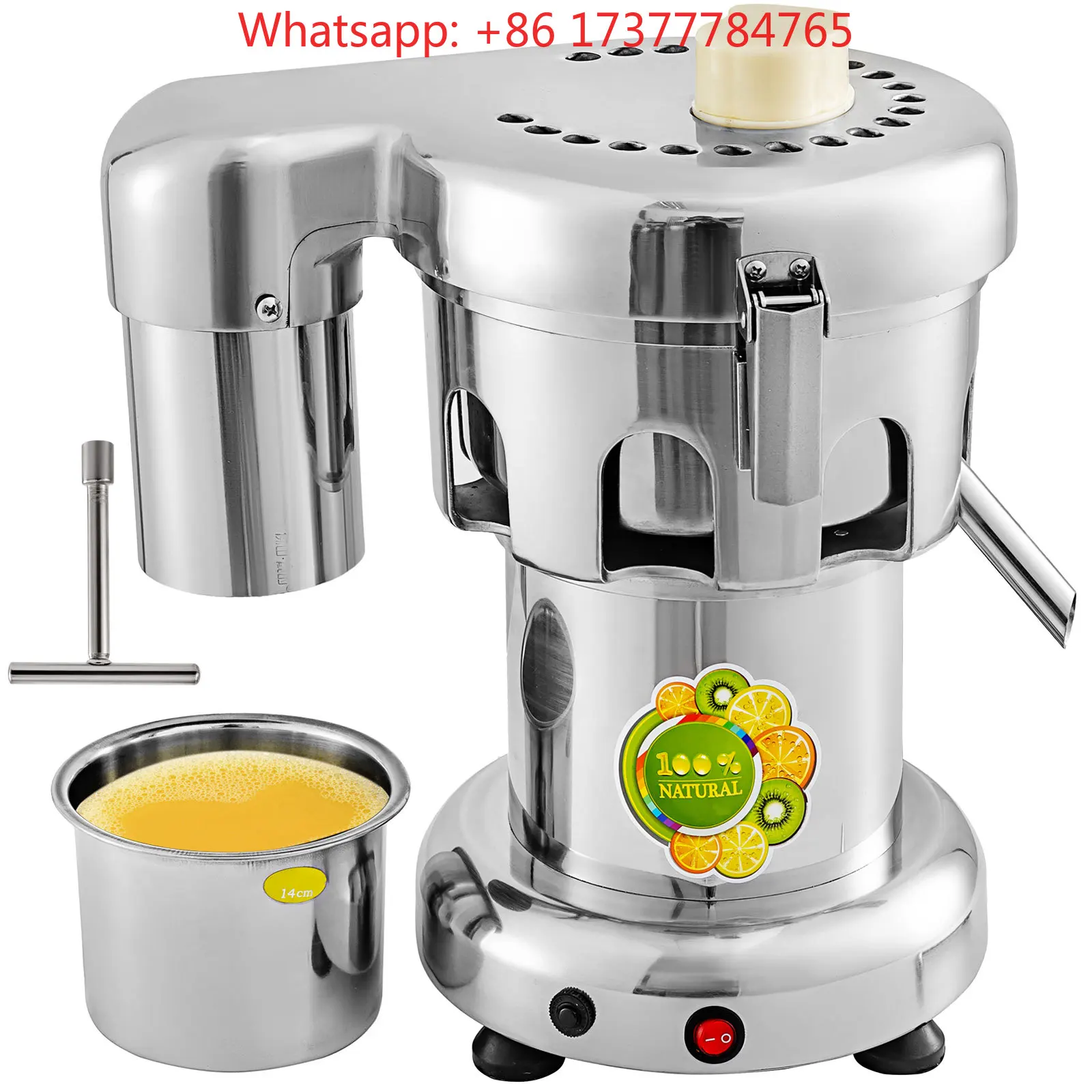 Mini Home Juicer Machine 370W Electric Stainless Steel Commercial Fresh Juice Extractor Squeezer