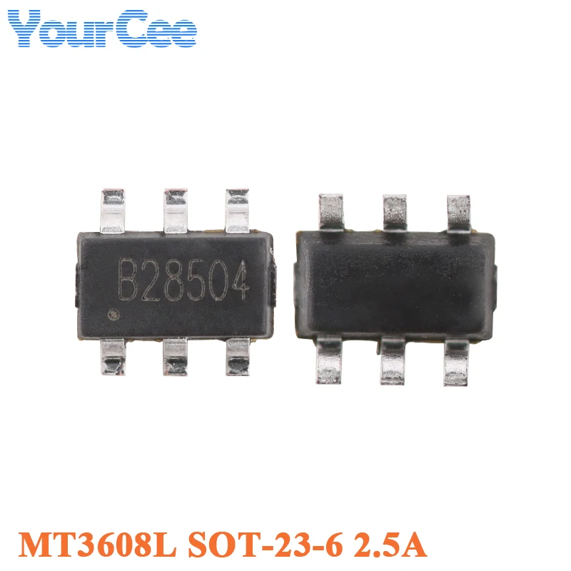 200pcs/10pcs MT3608L SOT-23-6 MT3608 FM3608 B628 MT36291 SOT23-6 2.5A 2A High Efficiency 1.2MHz Current Boost Converter IC Chip