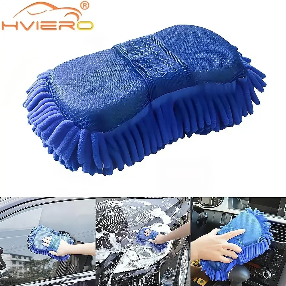 Car Motos Washer Cleaning Care Detailing Brushes Blue Gloves Paint Cleaner Rust Tar Spot Remover Microfiber Washing Towel Tools