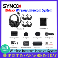 SYNCO Xtalk XMax XMax2 XMax5 XMax9 XMa13 Wireless Intercom System 2.4G 500mm Communication Headset Wireless Microphones