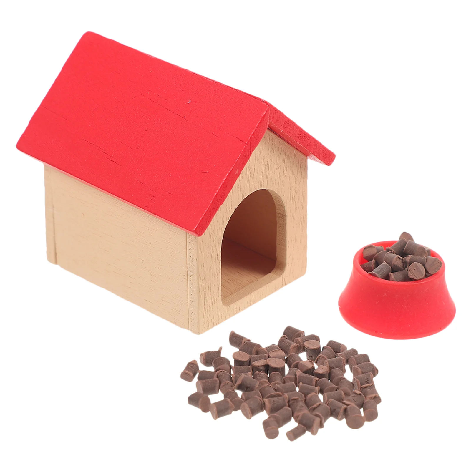 

House Dog Miniature Furniture Ornament Ornaments Kennel Plastic Miniatures