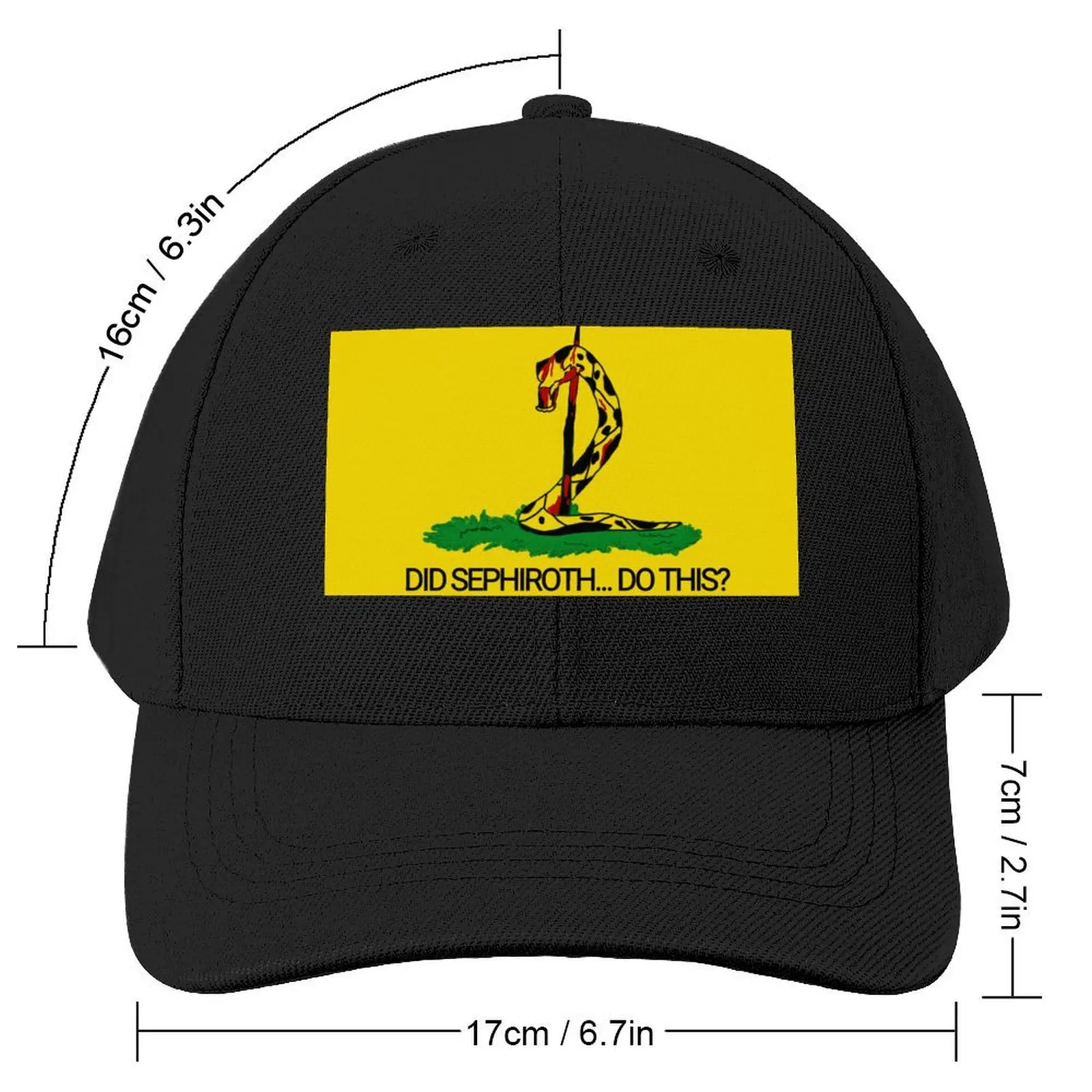 Did Sephiroth Do This? Gadsden Flag Baseball Cap Christmas Hat Hat Beach sun hat Men's Hats Women's