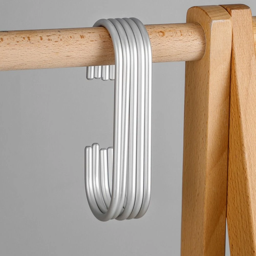 2Pcs Closet Organizer C Shape Hooks Key Hanger Handbag Holder Scarves Hanger Storage Rack Multifunction Hanging Clothes Rack