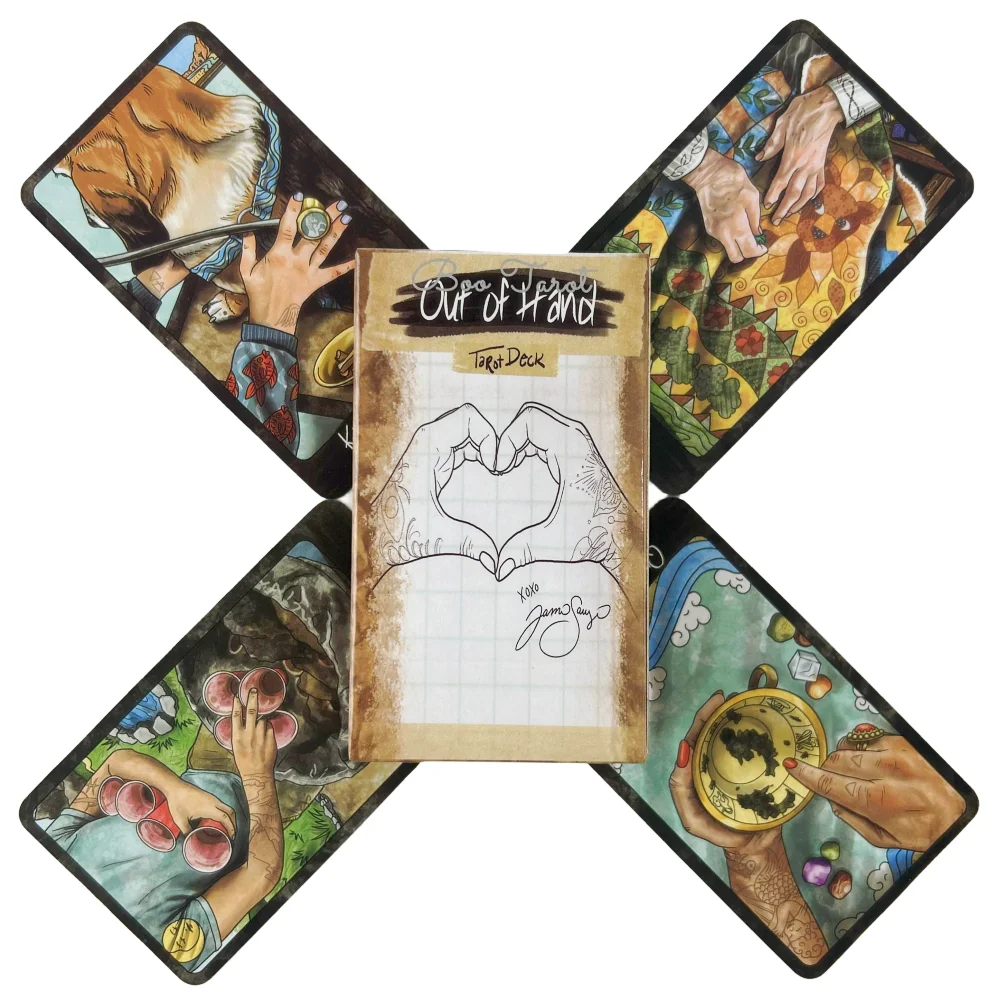 Out of Hand Tarot Deck Divination Tarot Board Game Deck Fortune Telling Family Party Guide Versions Edition