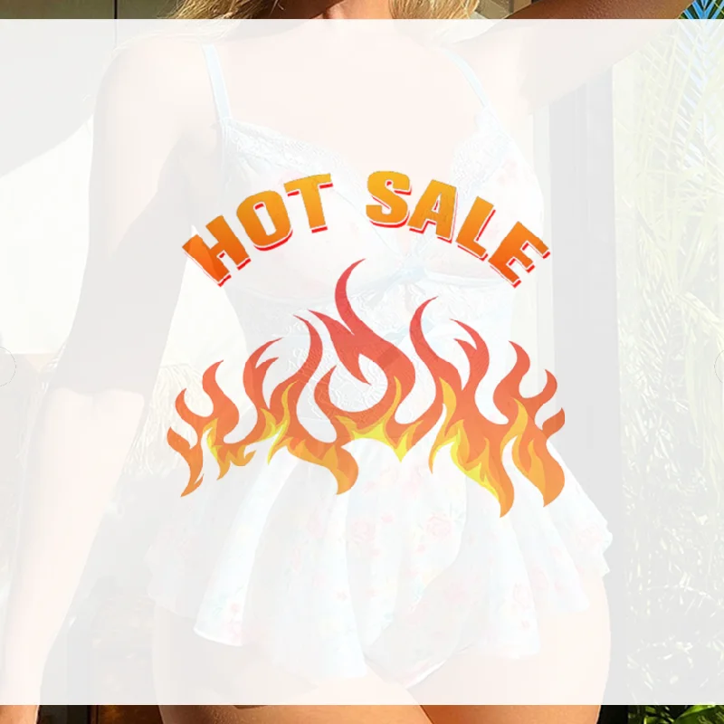 

New Printed Backless Lingerie Jumpsuit With Butterfly Bow And Lace Stitching