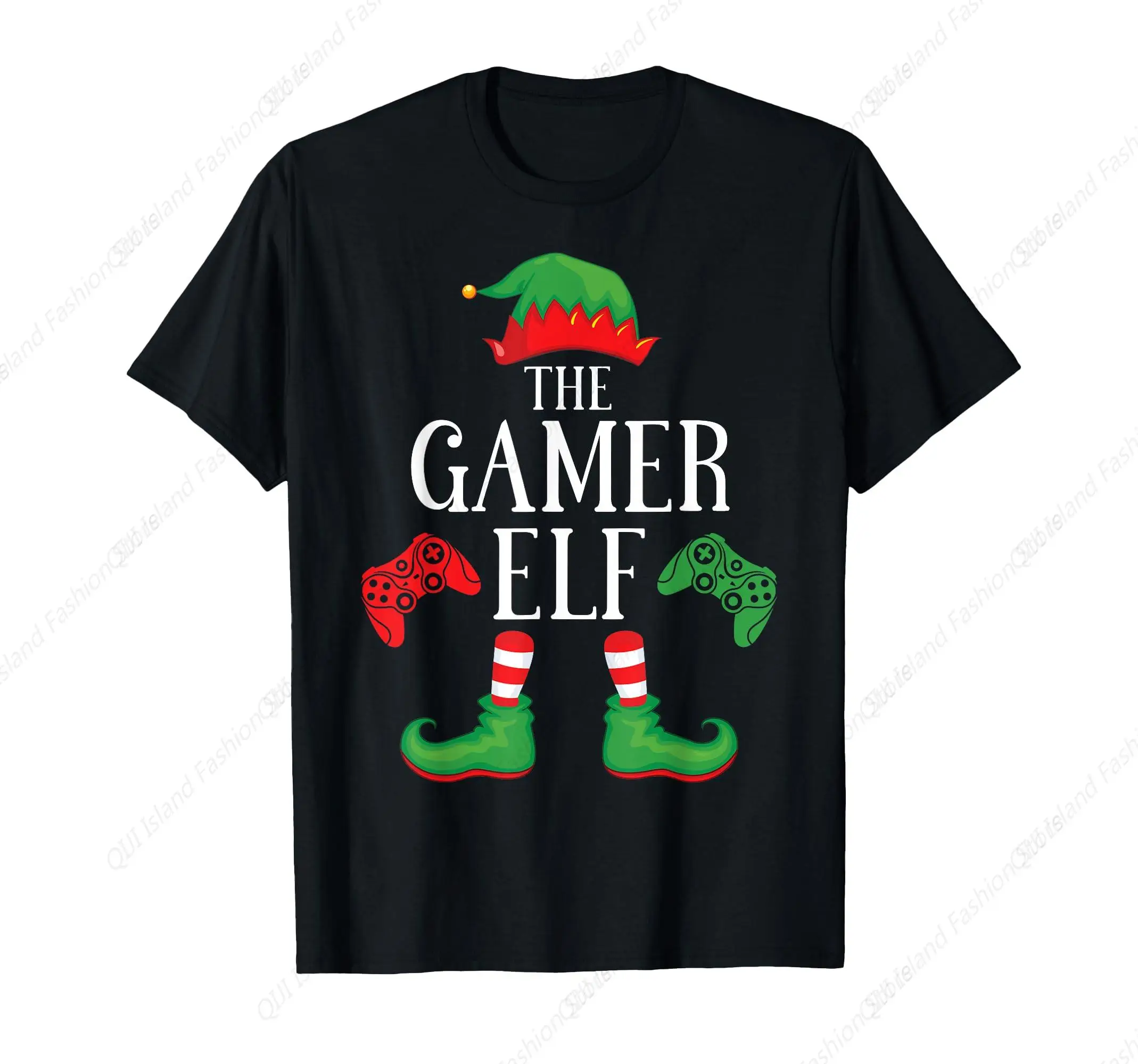 

Забавная семейная рождественская футболка Gamer Elf Matching Group Xmas Gaming
