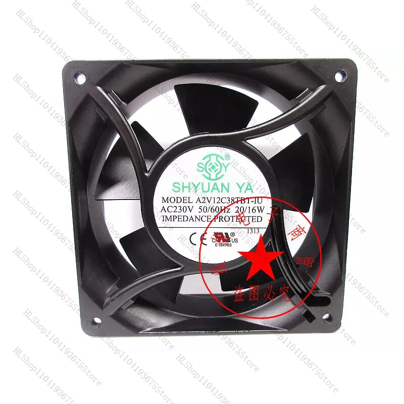 

for SHYUAN YA A2V12C38TBT-IU AC230V 20/16W 12038 double ball cooling fan