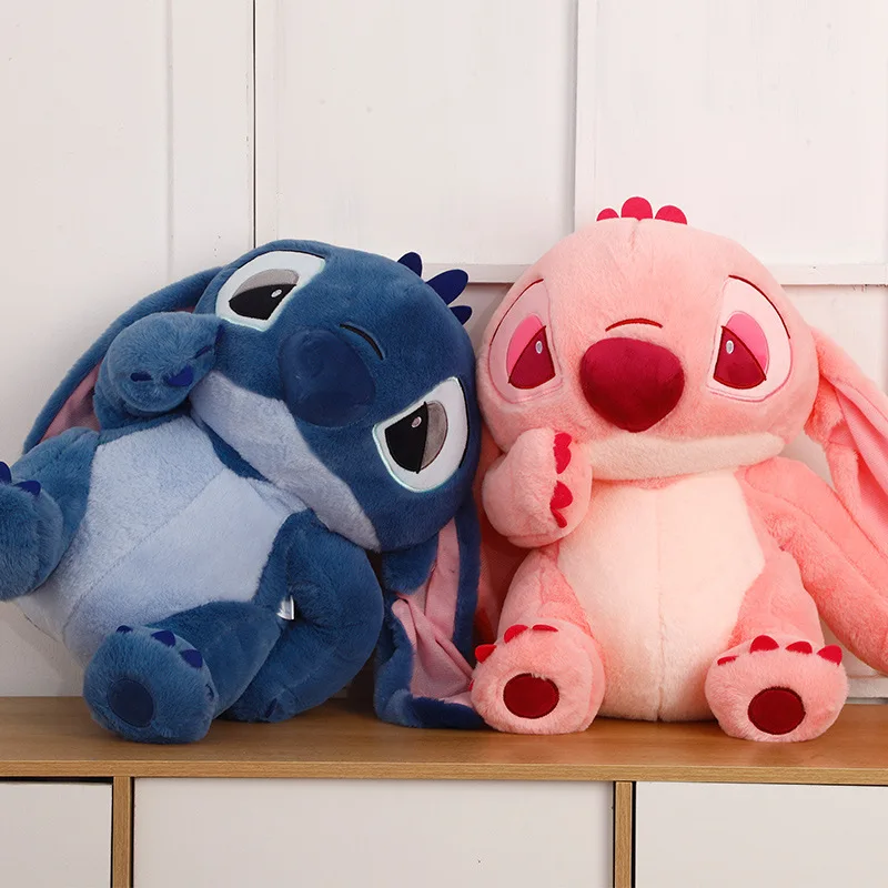 

Disney Lilo&Stitch Plush Toys Kawaii Pink/Blue Soft Pillow Stuffed 45/80cm Christmas Gift for Children Anime Plushie Doll Stitch