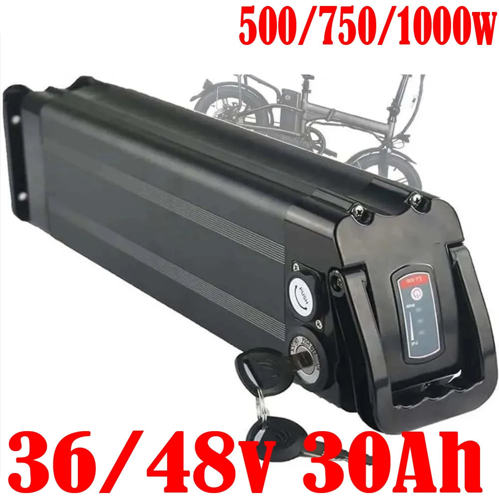 

48V 20AH 25AH Silver Fish Electric Bicycle Bike Battery 1000W 48V 30AH E-Bike Lithium ion Battery For 1000W 750W 500W Motor Akku