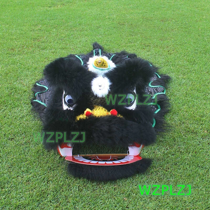 Giocattolo del costume di danza del leone reale da 14 pollici per bambini di 5-8 anni, ragazzi, ragazze, feste, spettacoli, palcoscenico di carnevale sportivo