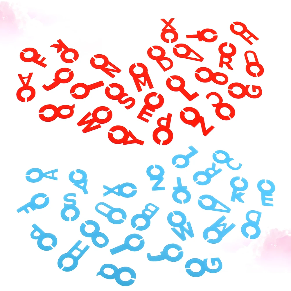 

52 Pcs Glass Marker Alphabet Drink Recognizer Cup Silicone Label Party Cup Silicone Label Supplies Heat Resistant Non Slip