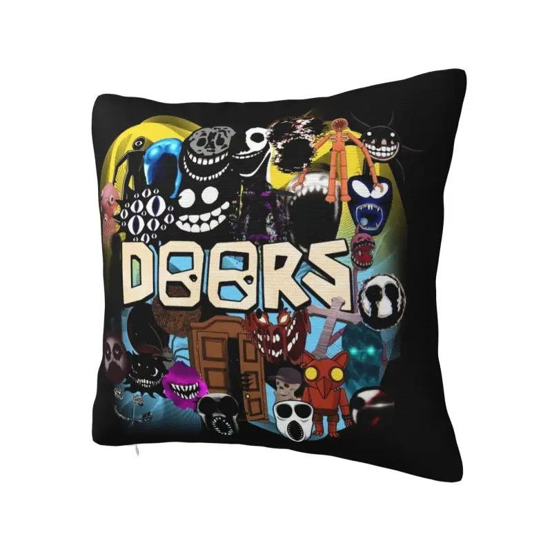 Custom Game Doors Cartoon Throw Pillow Home Decoration Anime Luxury Cushion Cover Square Pillowcase