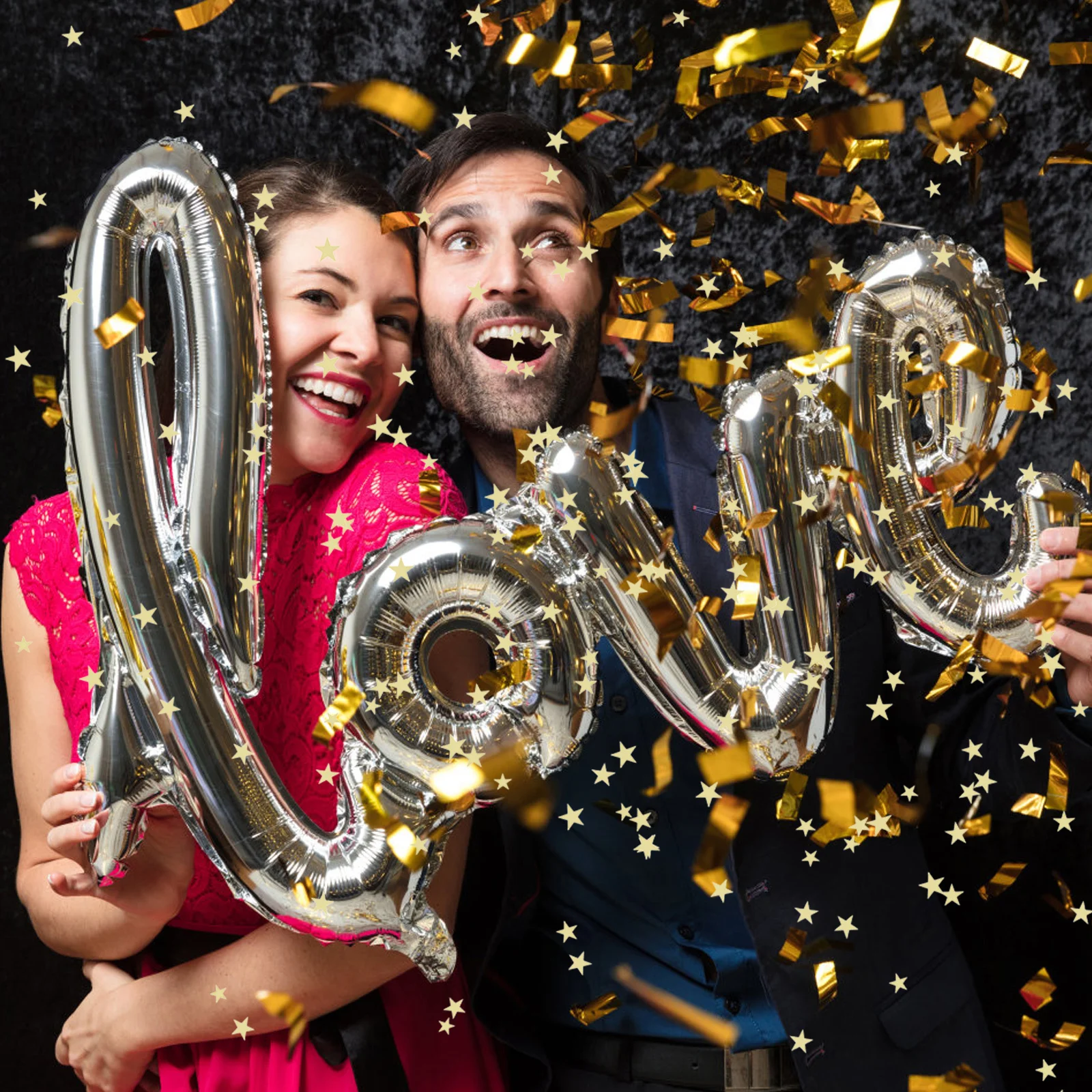 

1 Bag 0.78 Inch 2Cm Gold Star Confetti Glitter Table Scatter Sparkly Star Ornaments for Birthday Wedding Party Table Decorations