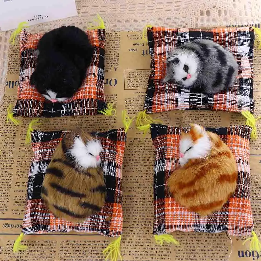 Artificial Cute Plush Children Birthday Gift Creative Creative Decoration Fake Cats Cat Ornaments Simulation Cat Plush Cats