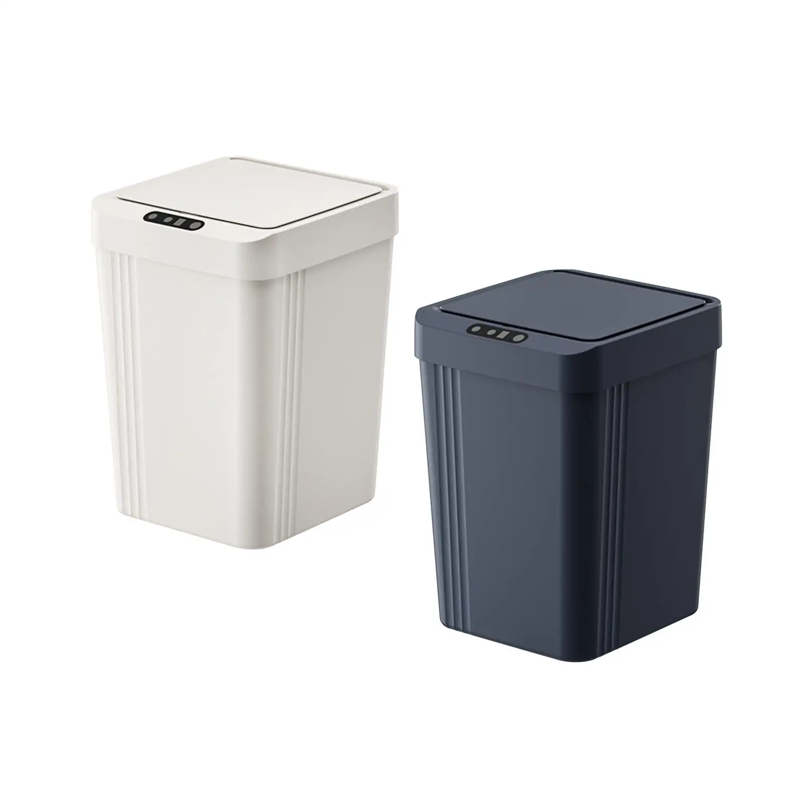 Smart Trash Can with Lid Intelligent Garbage Bin for Toilet School Dorm Room