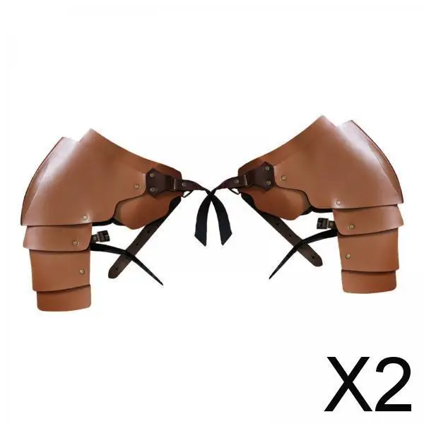 

Средневековый наплечник из искусственной кожи с регулируемой броней из искусственной кожи, сценический костюм Синнони для викингов, пирата, вечеринки на Хэллоуин