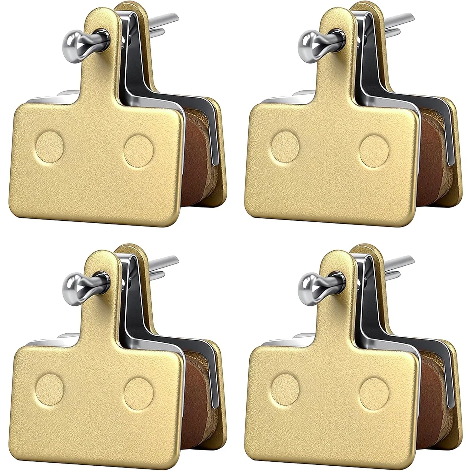 

4 шт. медные тормозные колодки для горных велосипедов, малошумные, износостойкие, запасные части для дисковых тормозов MTB