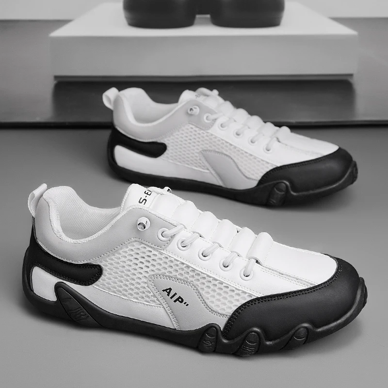 Men Sneaker 2025 New Summer Breathable PU Leather Casual Shoes Outdoor Walking Sports Shoes for Men Size 39-46 - Image 5
