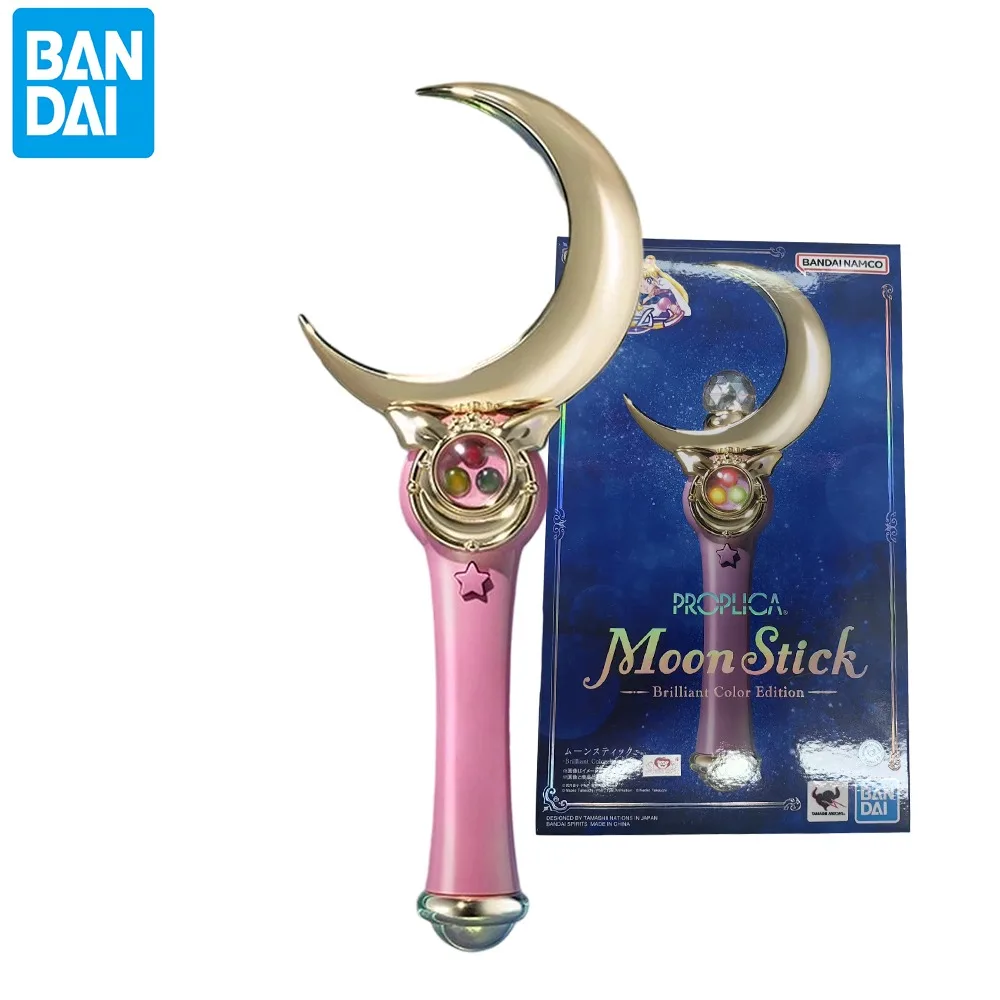 

Original Bandai Proplica Sailor Moon Star Moon Stick 30th anniversary Special Colorway Silver Crystal In Stock Anime Model Toys