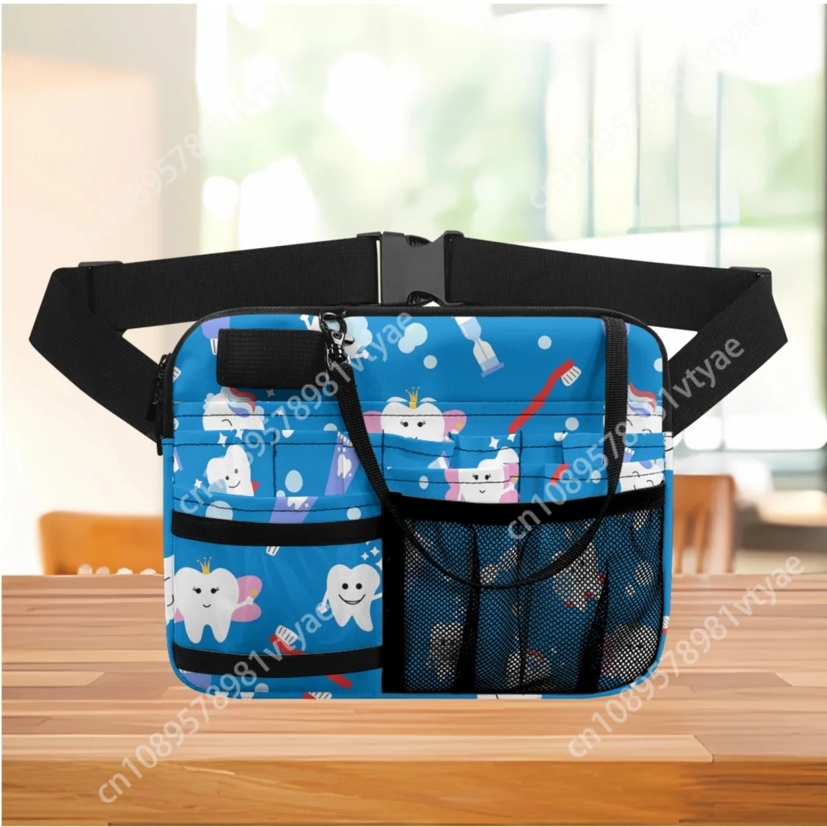 Hip Bag Female Multi Compartment Utility Nurse Fanny Pack Cute Tooth Dental Designer Belt Bags Organizer Pouch Adjustable Gift