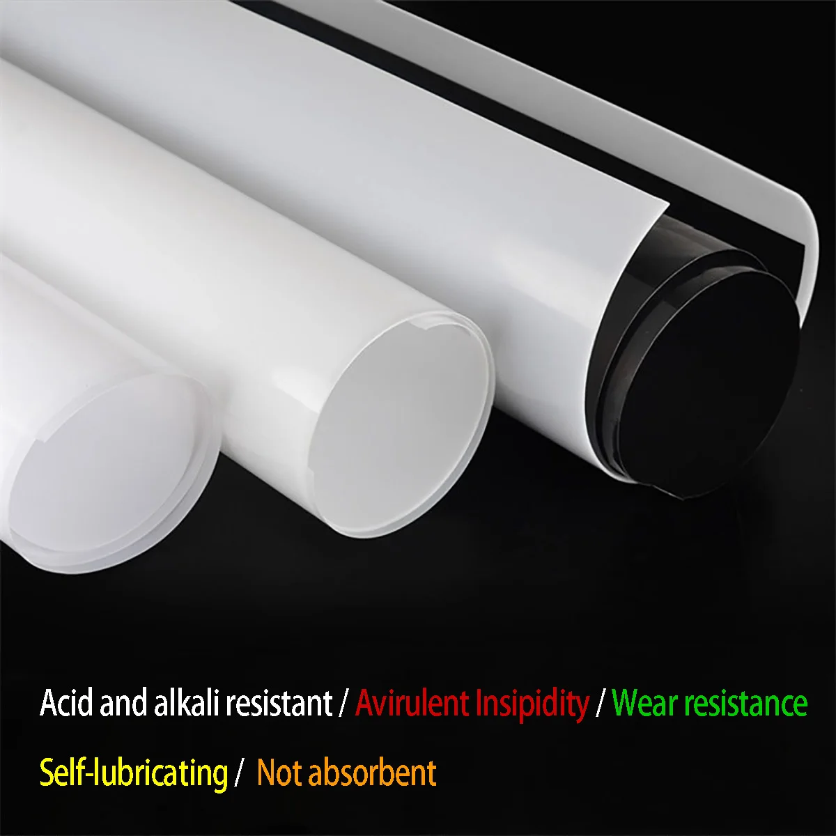 White PE Roll Board, HDPE Black Polyethylene Board, Wear-Resistant Plastic Sheet, Waterproof Pad Thickness=0.3/0.5/0.8/1.2-20mm - Image 2