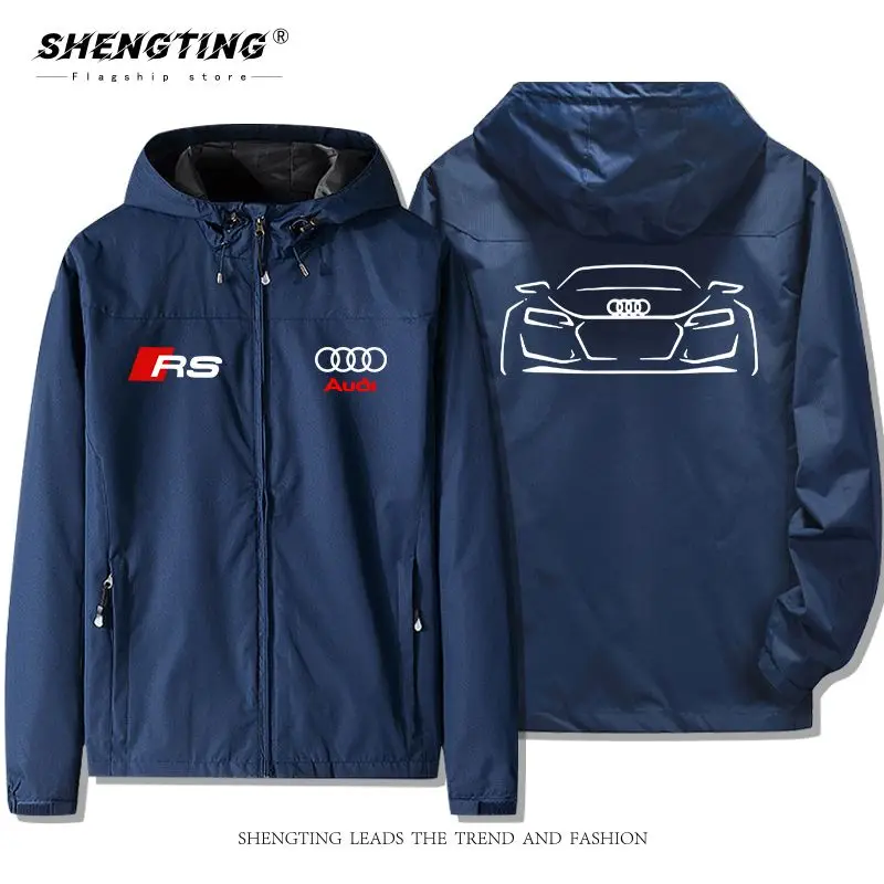 Audi RS coche modificación cultura carreras chaqueta con capucha abrigo de hombre traje de carreras del equipo F1