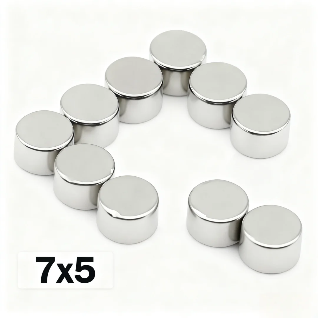 7x5mm Super Strong Magnet N35 Round Magnetic NdFeB Neodymium Magnet Powerful Disc imanes Refrigerator Magnets