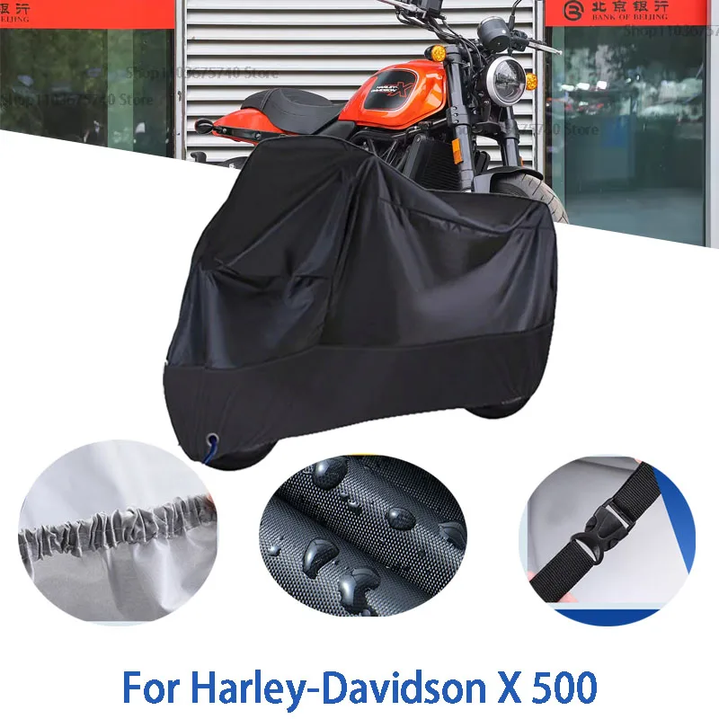 

Motorcycle Full Covers For Harley-Davidson X 500 Car Outdoors Sun Protection Dust No Ear Thickened Oxford Clothcover Accessories