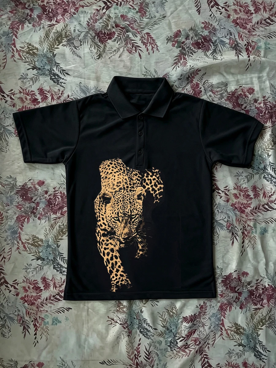 Men'S Fashion Aesthetics - Koszulki polo z vintage'owym nadrukiem w
