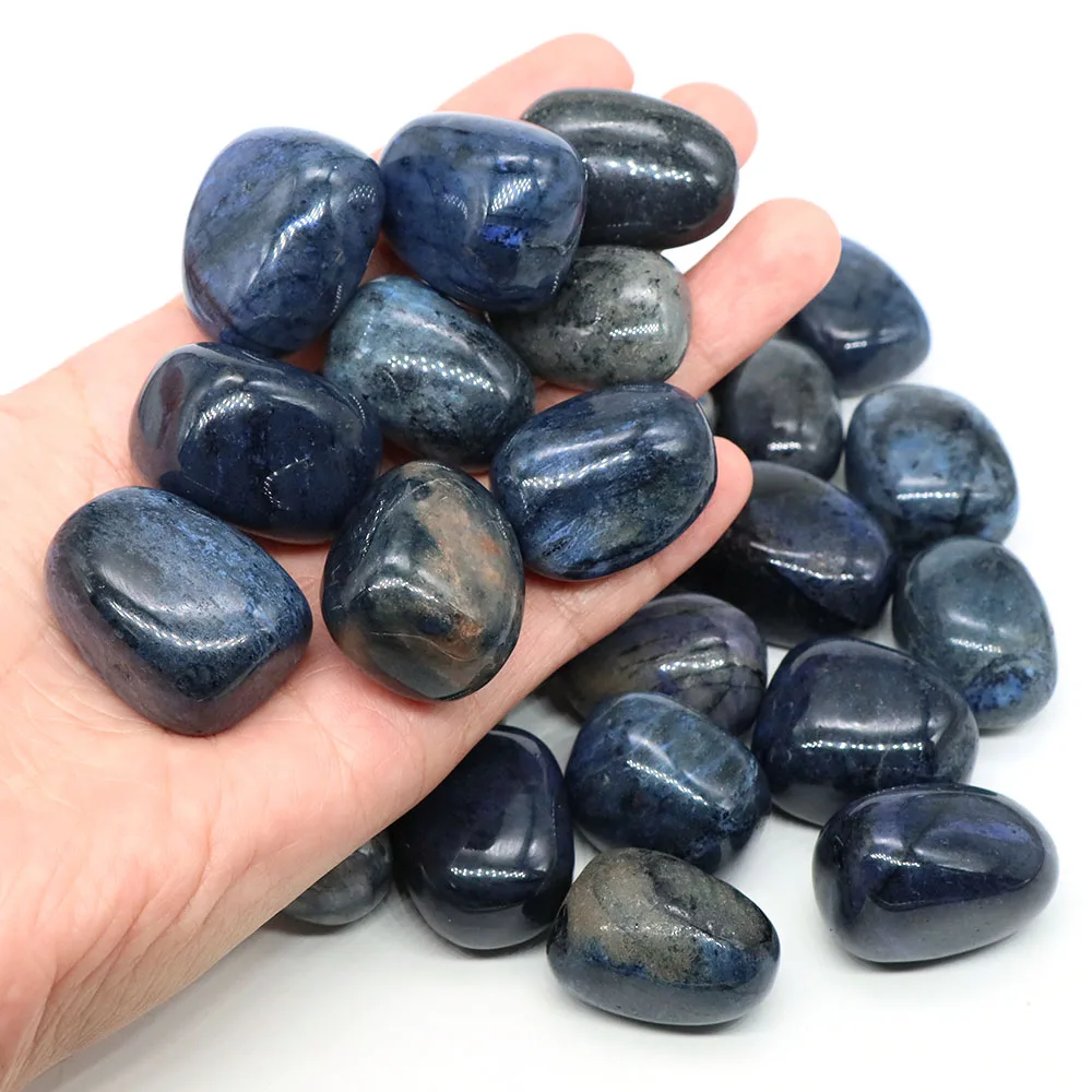 Pierres naturelles caídas, cristal de guérison Dumortierite, pierres précieuses de Quartz Reiki, spécimen de minéraux énergétiques, réservoir de jardin, Aquarium, décoration de maison