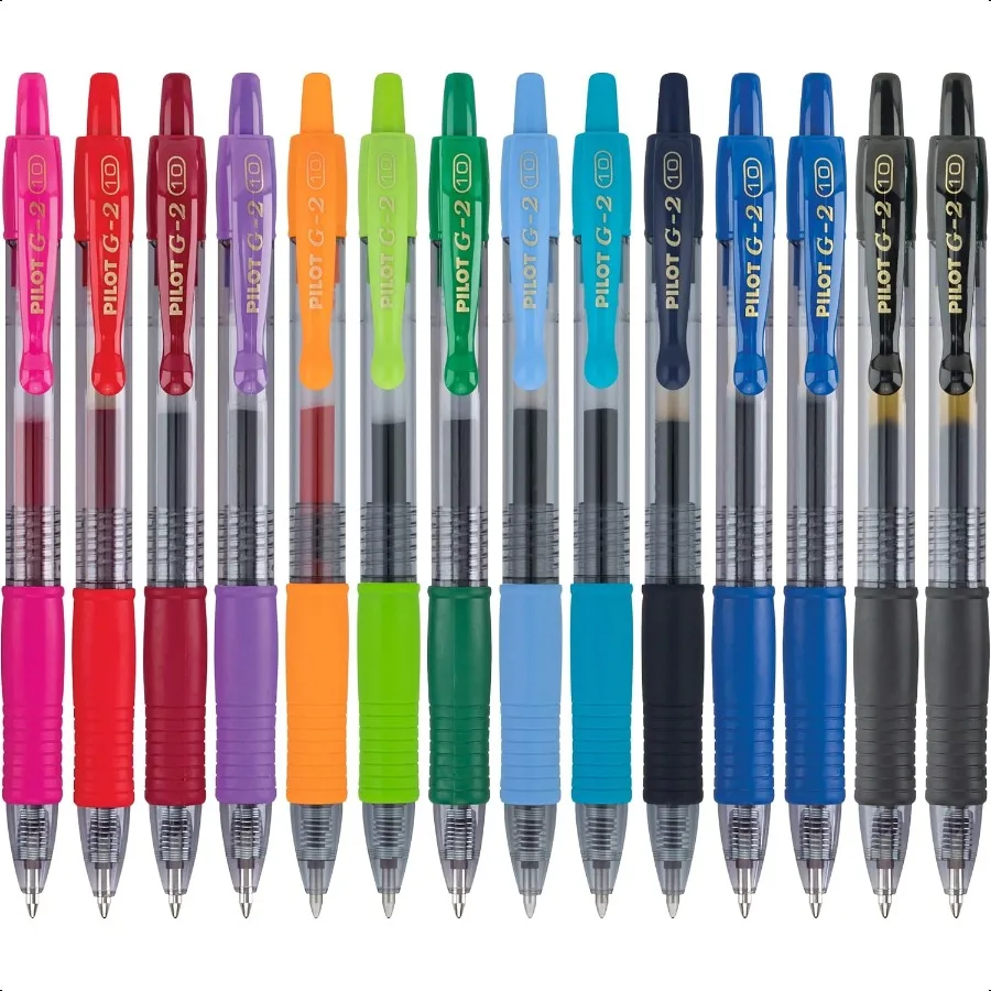 

G2 Premium Retractable GelInk Rolling Ball Pens Bold Point 1.0mm 1.0 Gel Pens Assorted 14Pack Ideal for School Journaling Offic