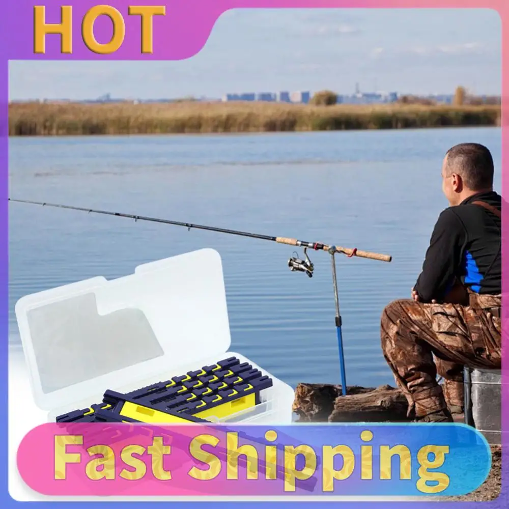 

Набор из 5 держателей для рыболовных оснасток с коробкой для хранения, многоразовые органайзеры для лески, аксессуары для рыбалки