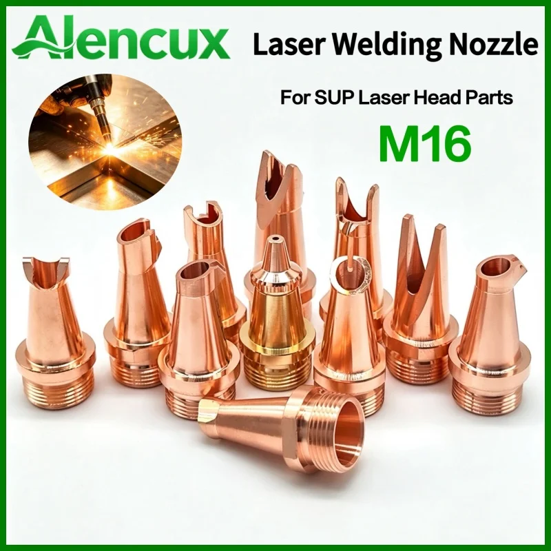 20PCS M16 CQWY Laser Welding Nozzle Handheld Laser Nozzle Red Copper Welding Torch Replacement High Quality Welding Accessories