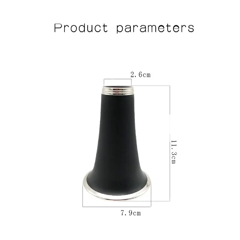 

Bb Clarinet Bell with Alloy & Ebonite Construction - Anti-Crack, Anti-Shock Design with External Copper Band, Premium Accessory