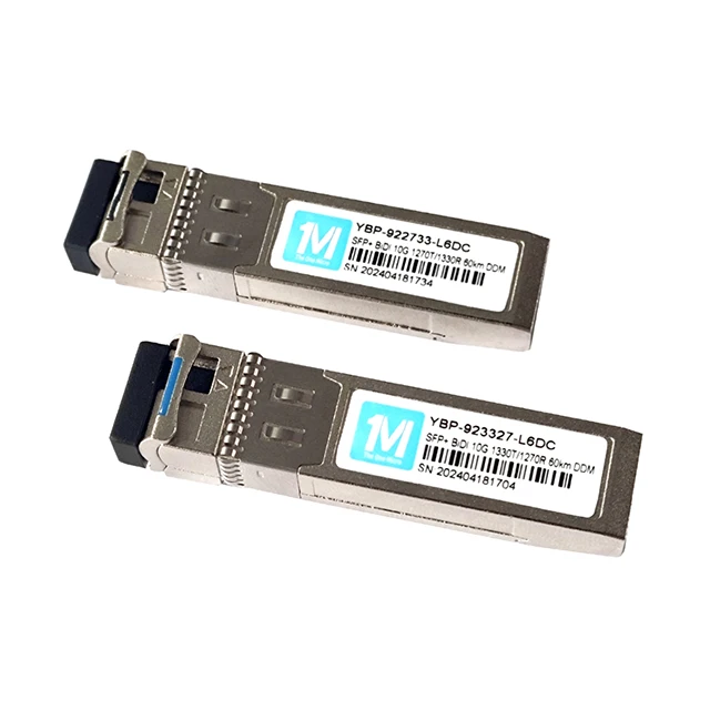 Módulo do transceptor da fibra do Sfp, 10g sfp + bci, 60km, 1270nm, 1330nm, wdm, único modo do lr, módulo do transceptor