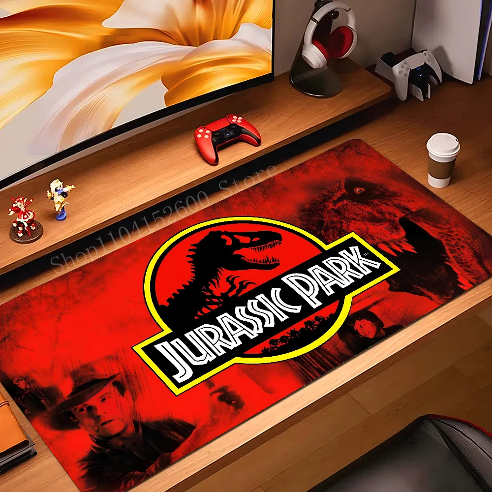 

J-Jurassic Park Mousepad Mouse Mat Desk Mat With Pad Gaming Accessories Prime Gaming XXL Keyboard Pad