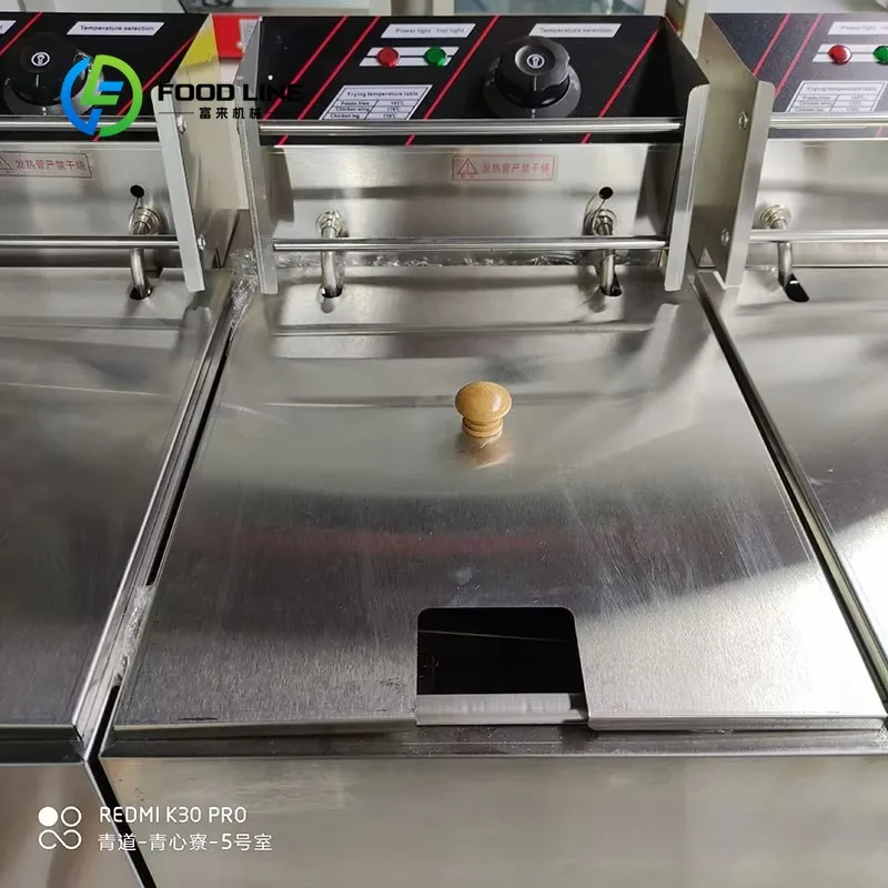 Customized size Automatic Chicken Fryer Electric 3 Can Fryer Commercial Fryer