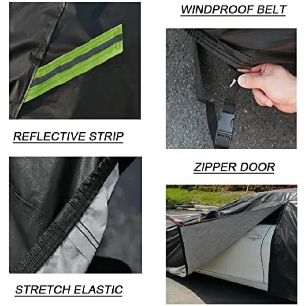 غطاء سيارة SUV مقاوم للماء لسيارة تشيفي بليزر 1982-2025، غطاء خارجي مقاوم للرياح لجميع الأحوال الجوية مكون من 7 طبقات