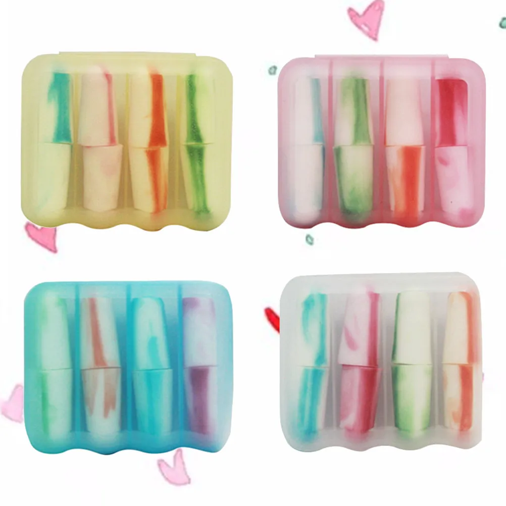 4Pcs Anti-Noise Earplugs for Sleeping Studying Construction Concerts Hunting Shooting Snoring Quiet Environment Noise Reduction