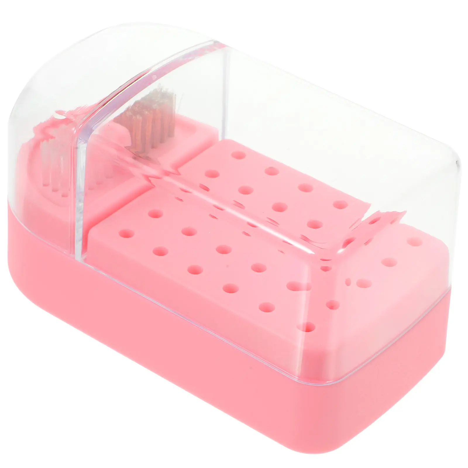 

Прозрачный органайзер для хранения насадок для маникюрных фрез, профессиональный, для салонов и домашнего использования, футляр для демонстрации маникюрных инструментов, отличный подарок